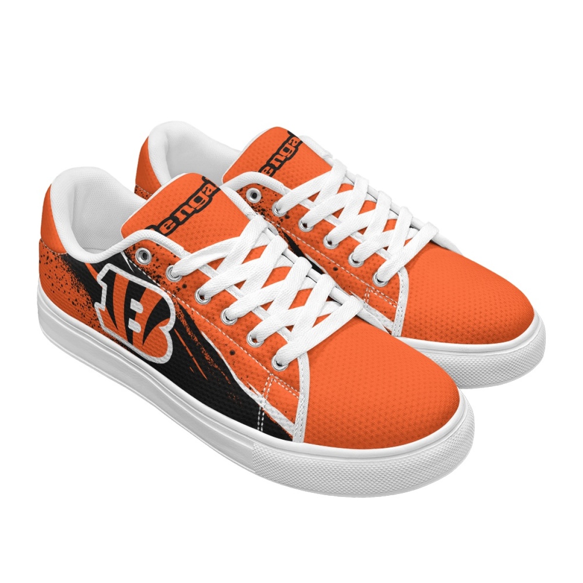 Men's Cincinnati Bengals Low Top Casual Sneakers/Shoes 001